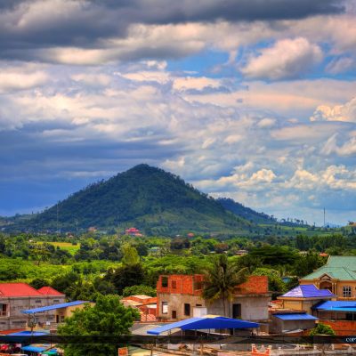 Pailin Mountains from Local Village in Cambodia